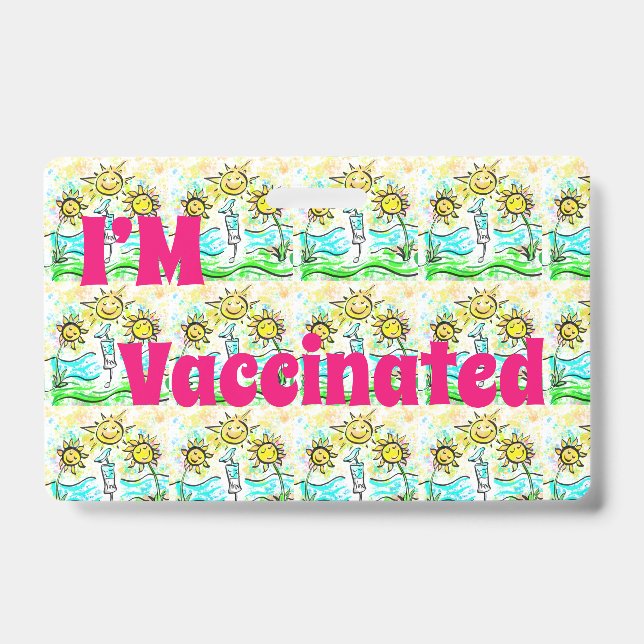 VACCINATED   ID BADGE (Front)