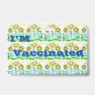 VACCINATED   ID BADGE