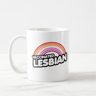 VACCINATED LESBIAN COFFEE MUG
