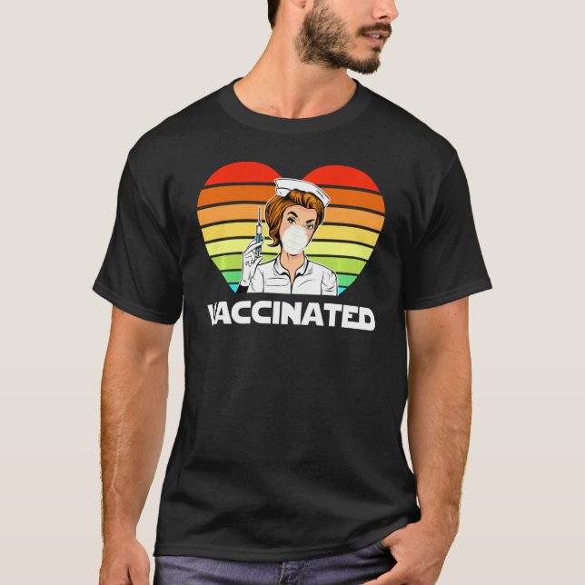 Vaccinated Medical Frontliner  Supporting Vaccinat T-Shirt (Front)