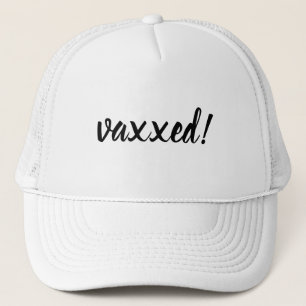 Vaccinated & Proud Modern Covid Vaccine Design Trucker Hat