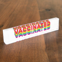 Vaccinated rainbow colours pride lgbt queer gay