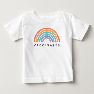 Vaccinated Rainbow   Covid Coronavirus Vaccine Baby T-Shirt