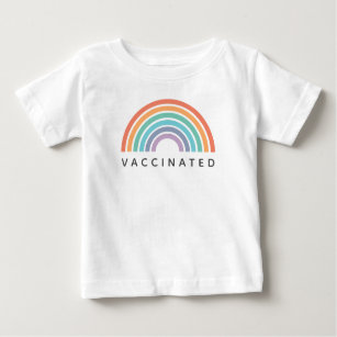 Vaccinated Rainbow   Covid Coronavirus Vaccine Baby T-Shirt