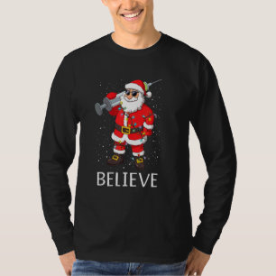 Vaccinated Santa Claus In Sunglasses Believe Chris T-Shirt