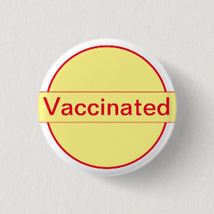 Vaccinated White And Yellow Button