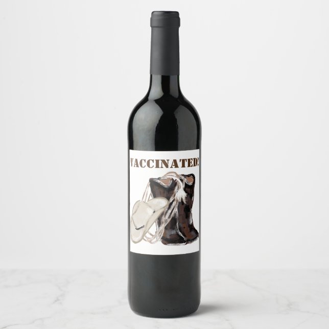 VACCINATED    WINE LABEL (Front)