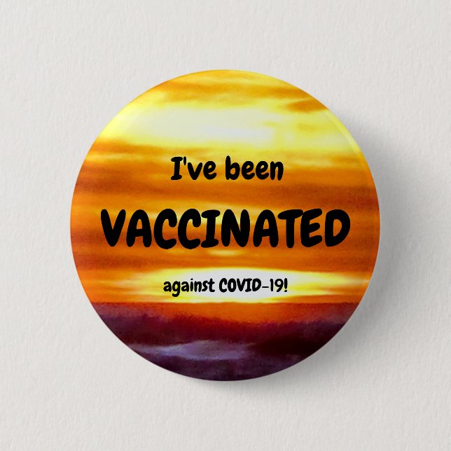 Vaccination 6 Cm Round Badge (Front)