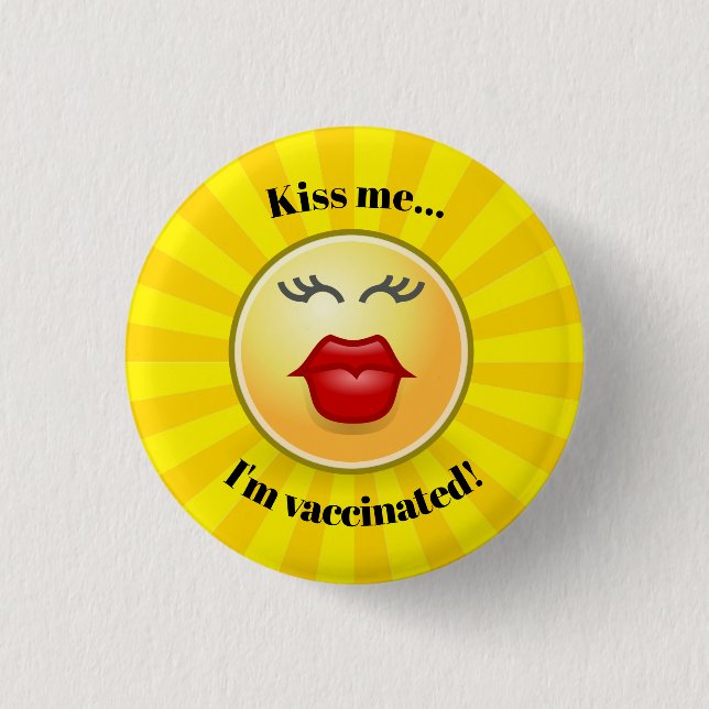 Vaccination Design Button (Front)