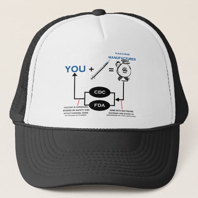 Vaccine Chart Trucker Hat (Front)