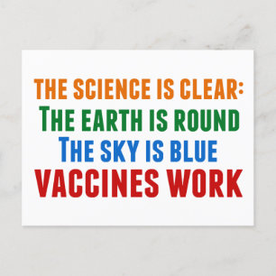 Vaccines Work Pro Vaccination Science Quote Postcard