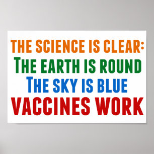 Vaccines Work Pro Vaccination Science Quote Poster
