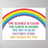 Vaccines Work Wear a Mask Rainbow Medical Office