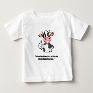 Vache Positive – T-shirt Cartoon Humoristique