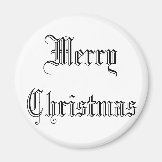 Vacker white magnet 'Good Jul' (Front)