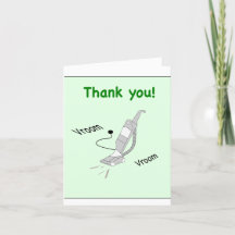 Vacuum Cleaner Thank You Card