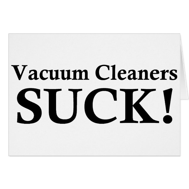 VACUUM CLEANERS SUCK (Front Horizontal)