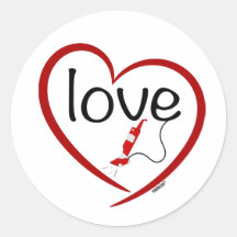 Vacuum Love Classic Round Sticker