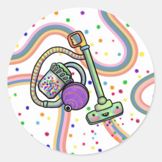 Vacuum Party Stickers 
