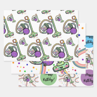 Vacuum Party Wrapping Paper