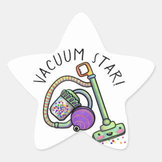 Vacuum Star Stickers (20 per sheet)
