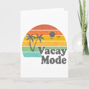 Vacy Mode Summer Cruise Getaway Family Beach Mode Card