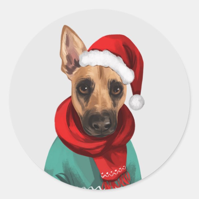 Vaden Jones Christmas Card Envelope Seal Stickers (Front)