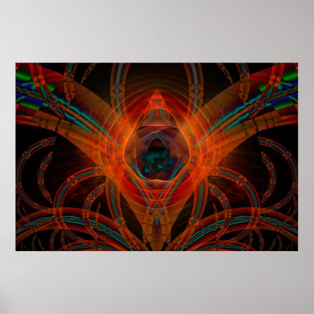Vader Digital Abstract Art Poster (Front)