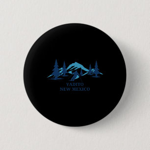 Vadito New Mexico Ski Resort Skiing Skier 6 Cm Round Badge