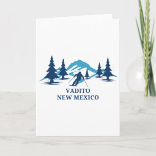Vadito New Mexico Ski Resort Skiing Skier Card