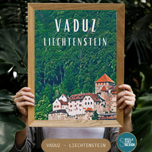 Vaduz, capitale cachée du Liechtenstein Poster