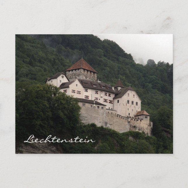 vaduz castle hill postcard (Front)