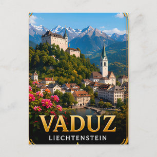 📍 Vaduz Liechtenstein Travel Souvenir For Travele Postcard