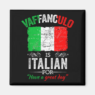 Vaffanculo Have A Great Day Funny Italian Saying Magnet