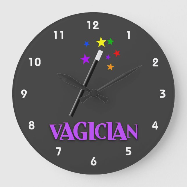 Vagician Large Clock (Front)