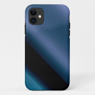 Vague l Blue-Black Abstract iPhone 11 Case