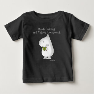 Vaguely Competent Hippo by Sandra Boynton Baby T-Shirt
