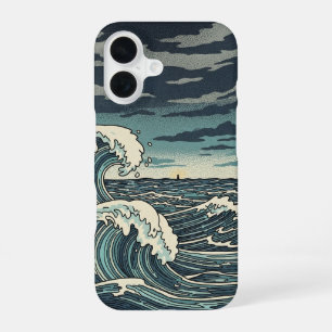 Vagues Orageuses Vintage iPhone 16 Case