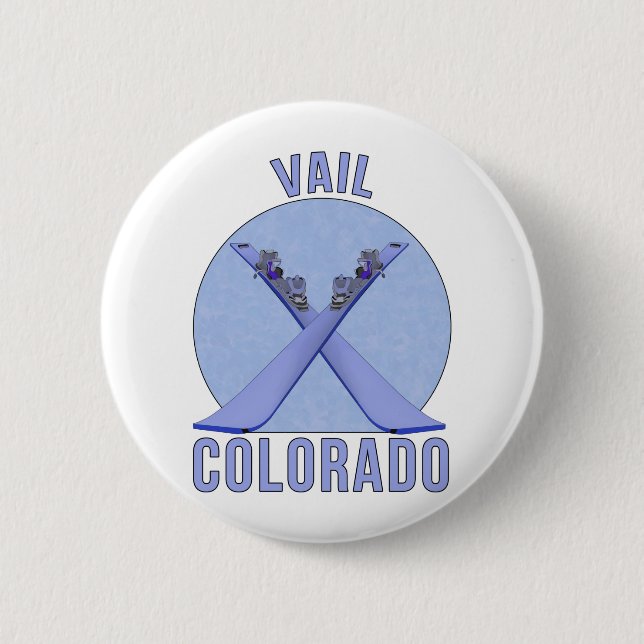 Vail, Colorado 6 Cm Round Badge (Front)