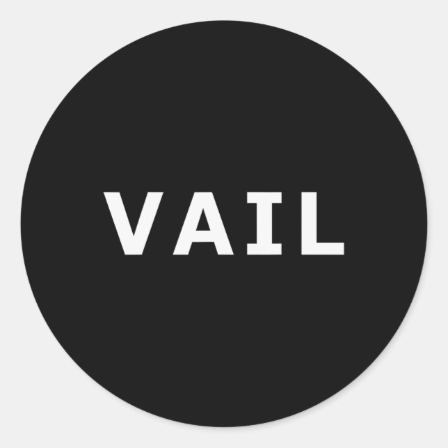 Vail, Colorado  Classic Round Sticker (Front)