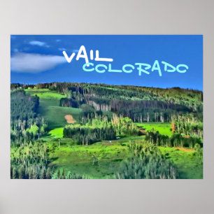 Vail Colorado colour poster