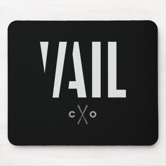 Vail Colorado Graphic Ski  Mouse Pad (Front)