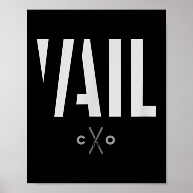 Vail Colorado Graphic Ski  Poster (Front)