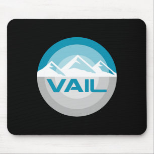 Vail Colorado Graphic Vintage Snowboarding Skiing Mouse Pad