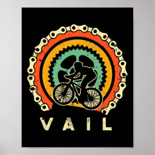 Vail Colorado Mountain Bike Riding Mountain Biking Poster