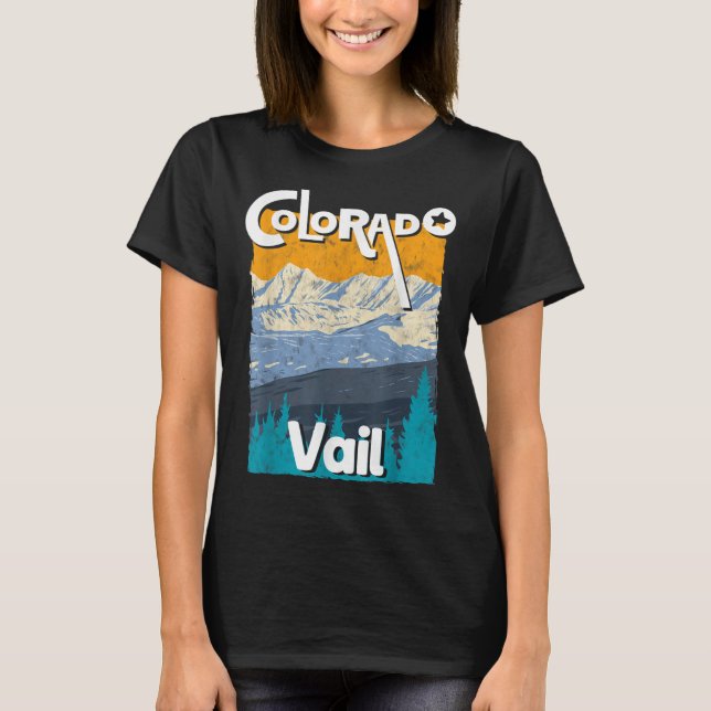 Vail Colorado Mountain State Rocky Mountains Tee S (Front)