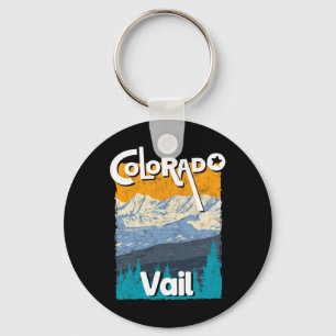Vail Colorado Mountain State Rocky Mountains Tee S Key Ring