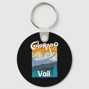 Vail Colorado Mountain State Rocky Mountains Tee S Key Ring