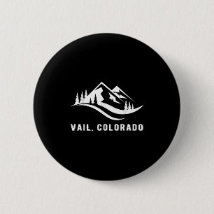 Vail Colorado Mountains Souvenir Memorabilia Winte 6 Cm Round Badge