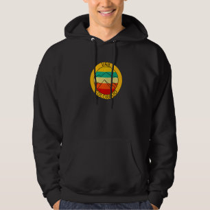 Vail Colorado Retro Mountain Sunset Souvenir Hoodie